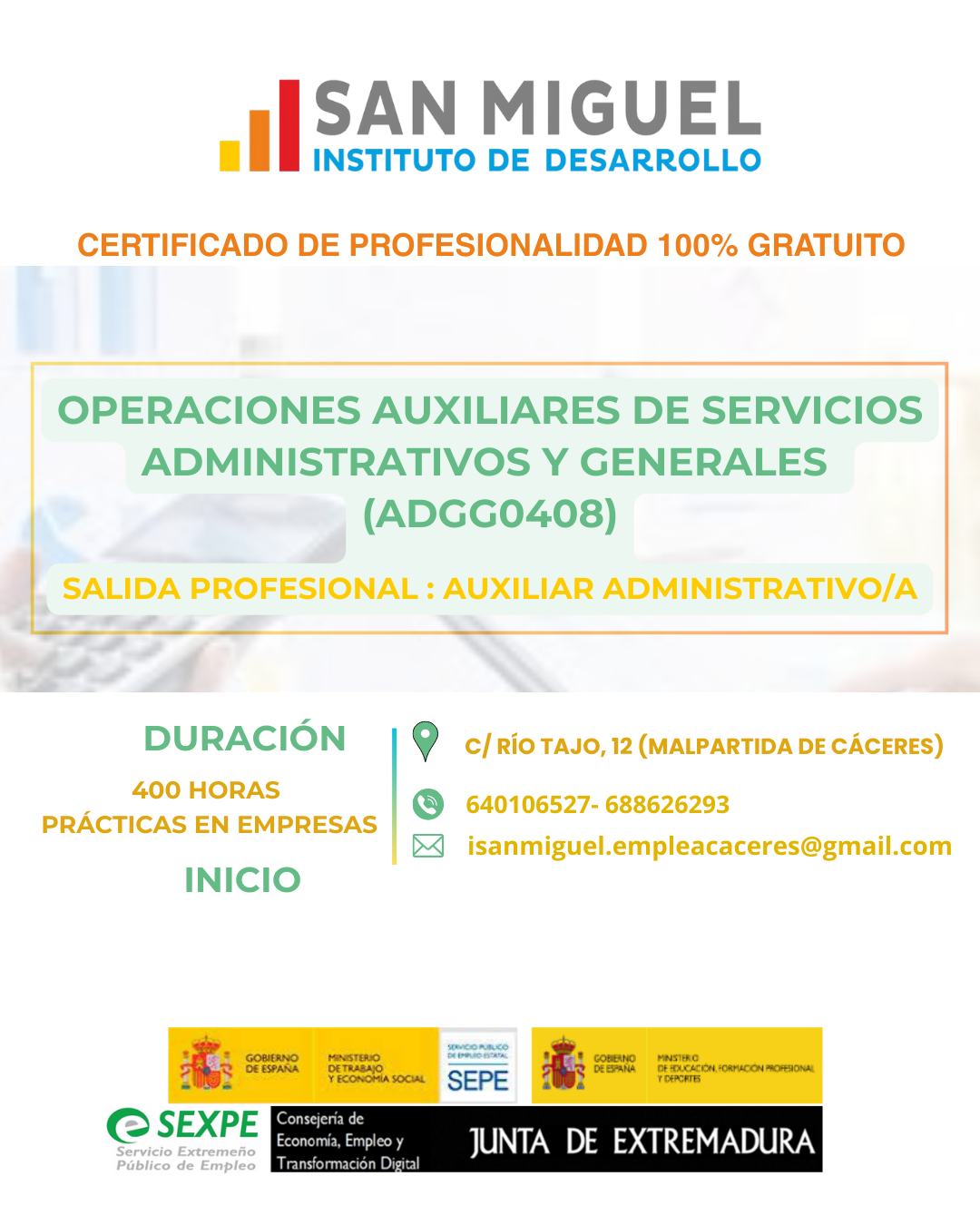Operaciones Auxiliares de Servicios Administrativos y Generales